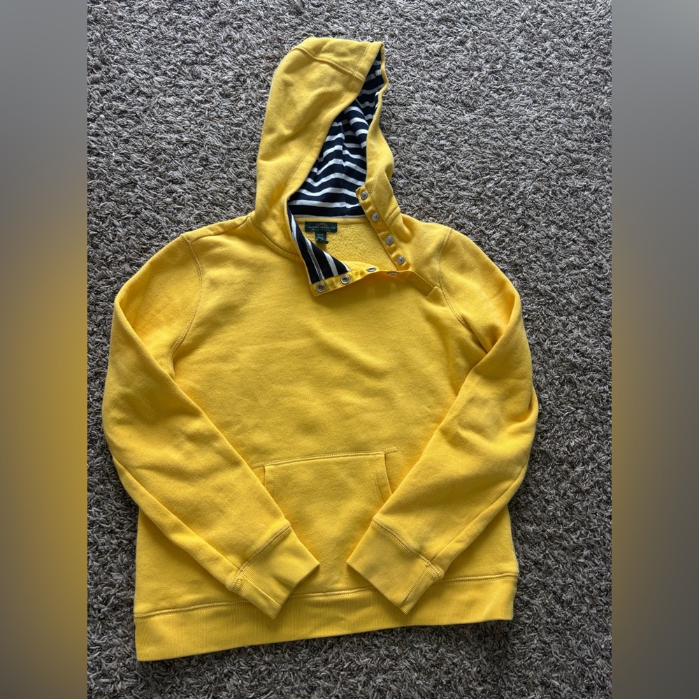 Ralph Lauren Yellow Sweatshirt with Striped Detail